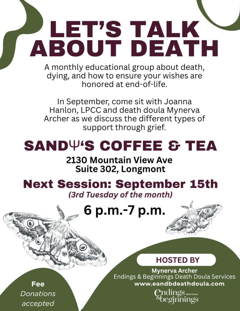Let's Talk About Death September flier